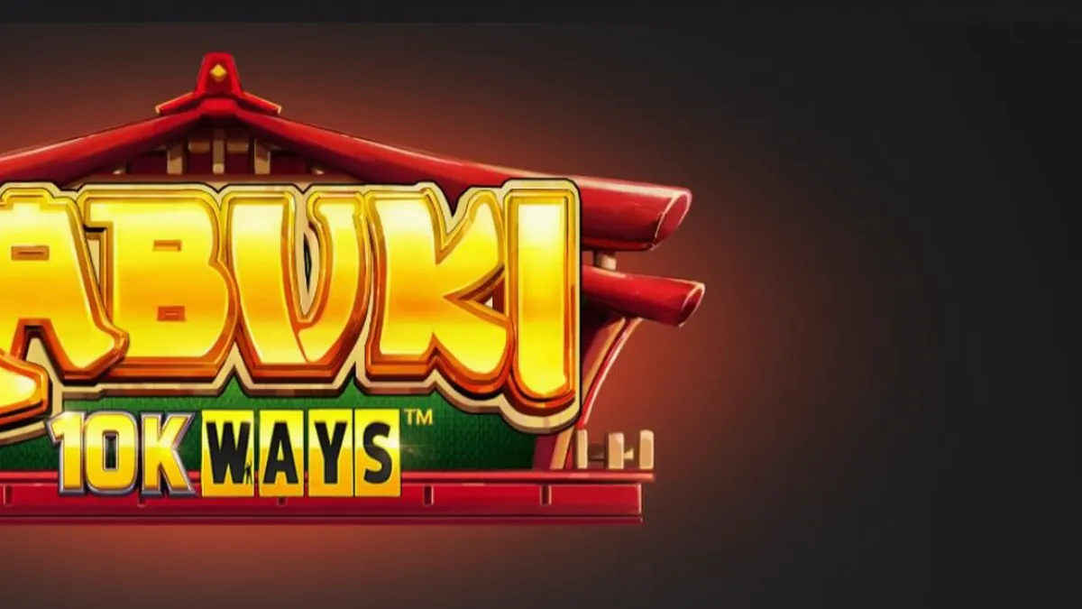 Tampilan visual slot Kabuki 10k Ways dengan tema teater Jepang yang artistik